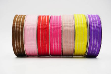 Multiple Striped Metallic Ribbon